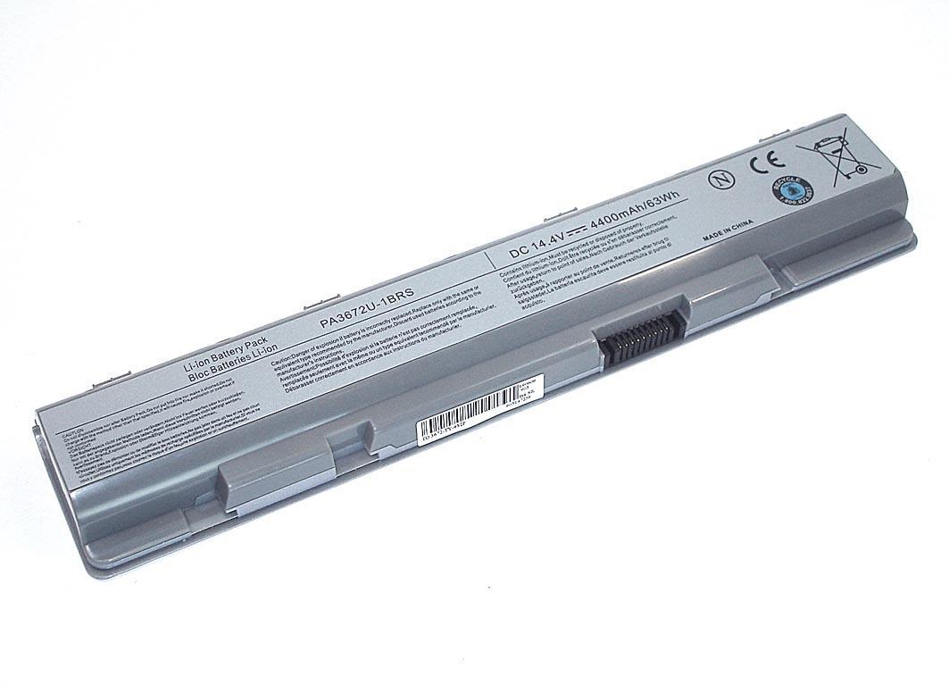 Аккумулятор для ноутбука Toshiba PA3672U-1BRS Satellite E100 14,4 V Silver 4000 mAh (065014)