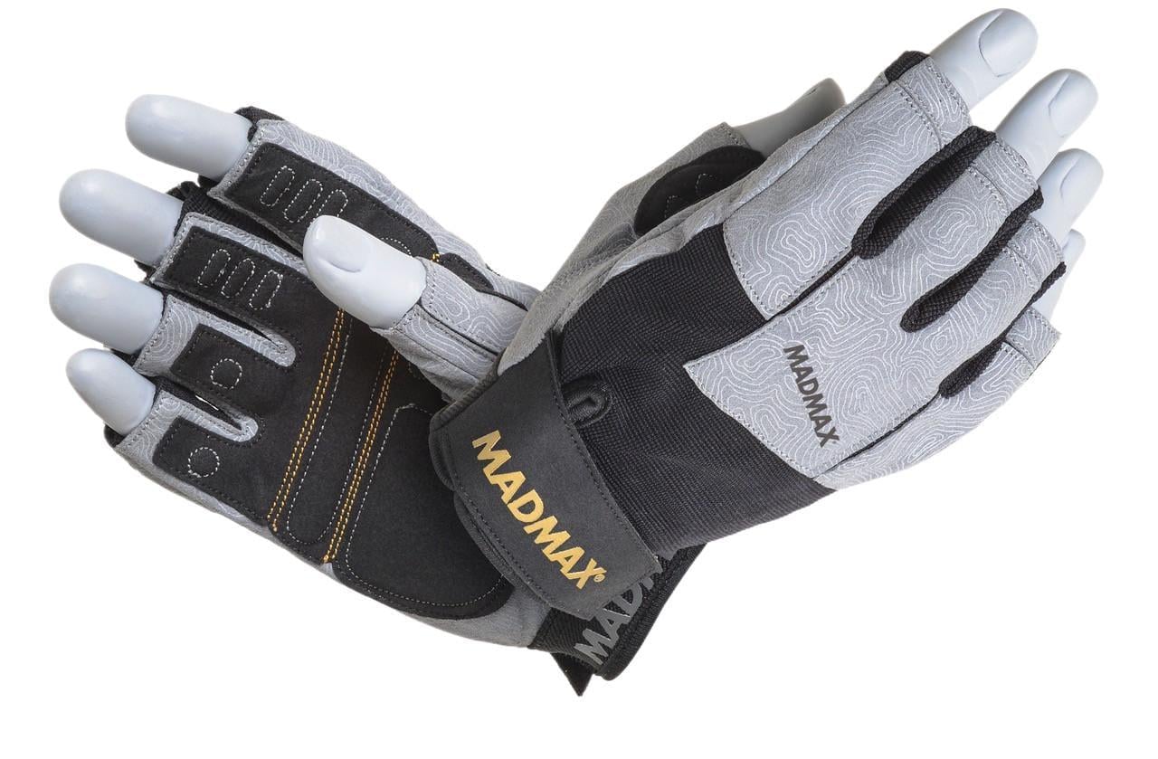Рукавички для фітнесу MadMax MFG-871 Damasteel M Grey/Black (3063045391) Рукавички для фітнесу MadMax MFG-871 Damasteel M Grey/Black (3063045391)