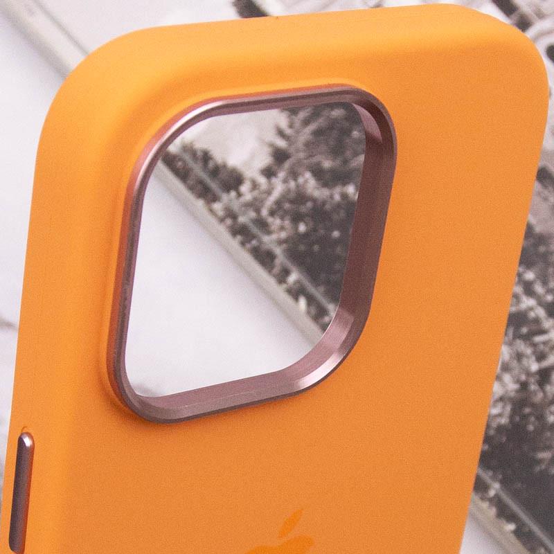 Противоударный чехол Silicone Case Metal Buttons (AA) для Apple iPhone 13 Pro Max (6.7") Оранжевый / Marigold - фото 8