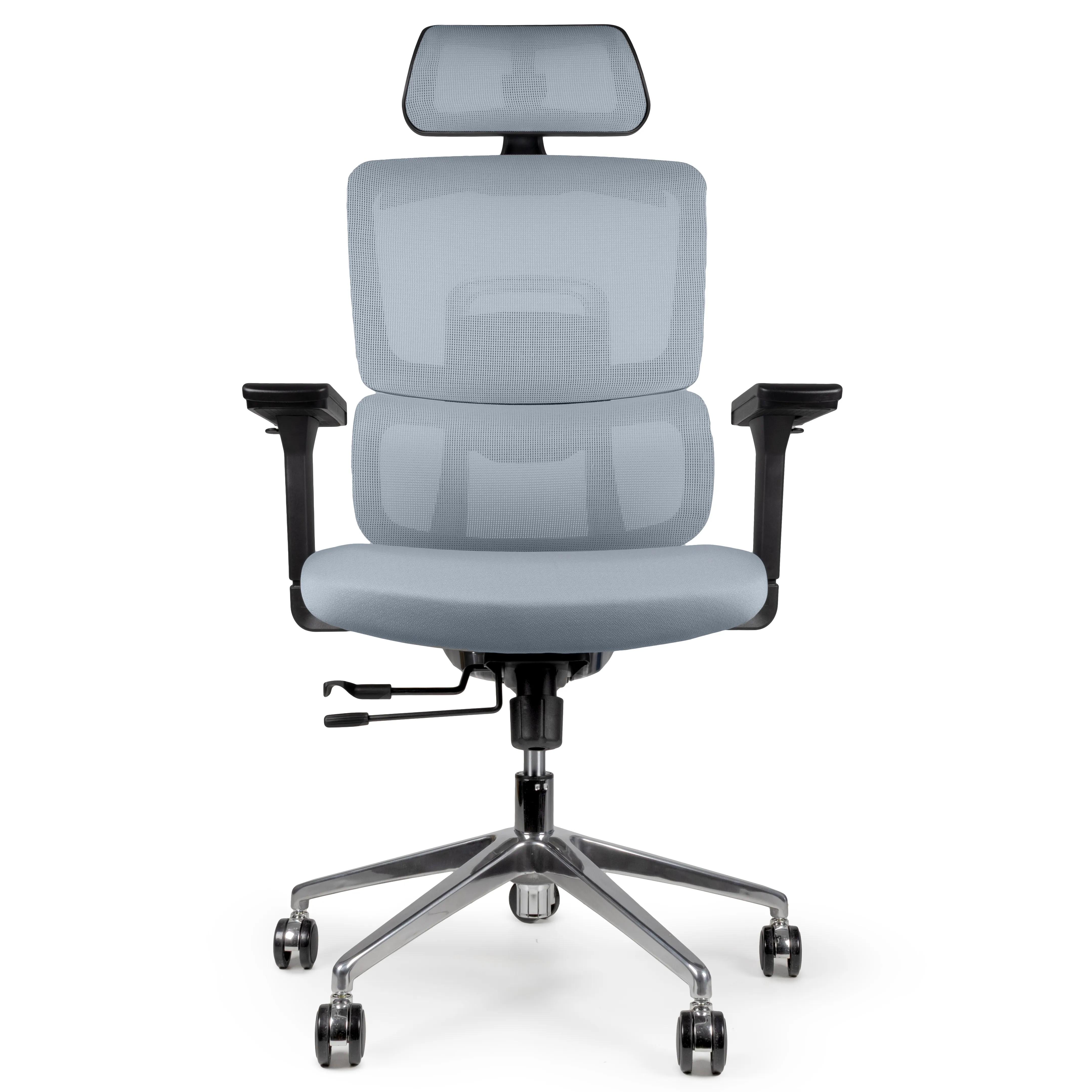 Крісло офісне ергономічне Barsky ECO G-16 slider з алюмінієвою дугою Grey (G-16)