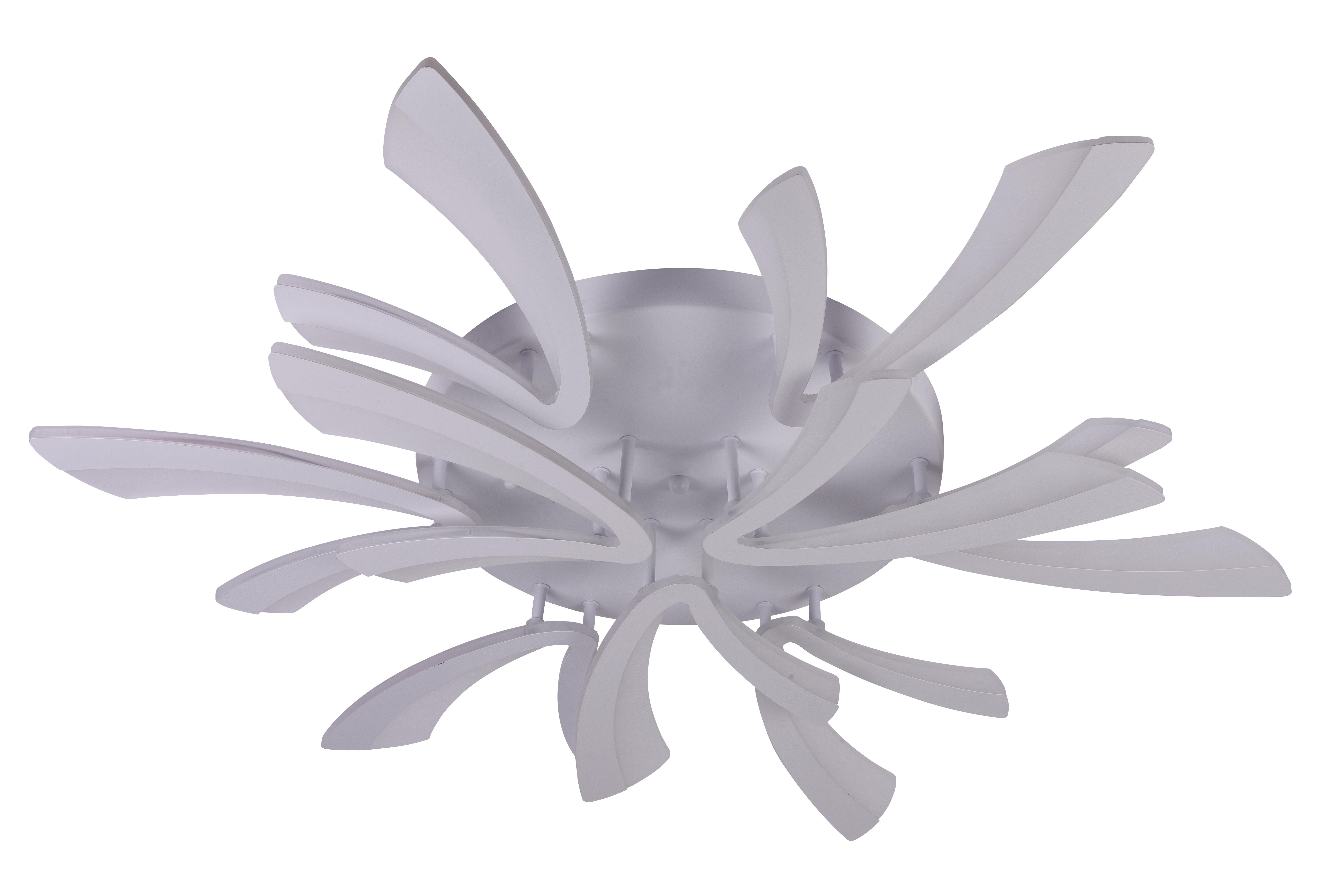 Люстра светодиодная Sirius 6042-9 WT 92W акриловая