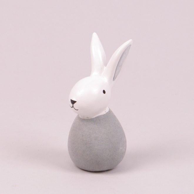 Фигурка керамическая Flora Зайчик 10 см Серый (38616)
