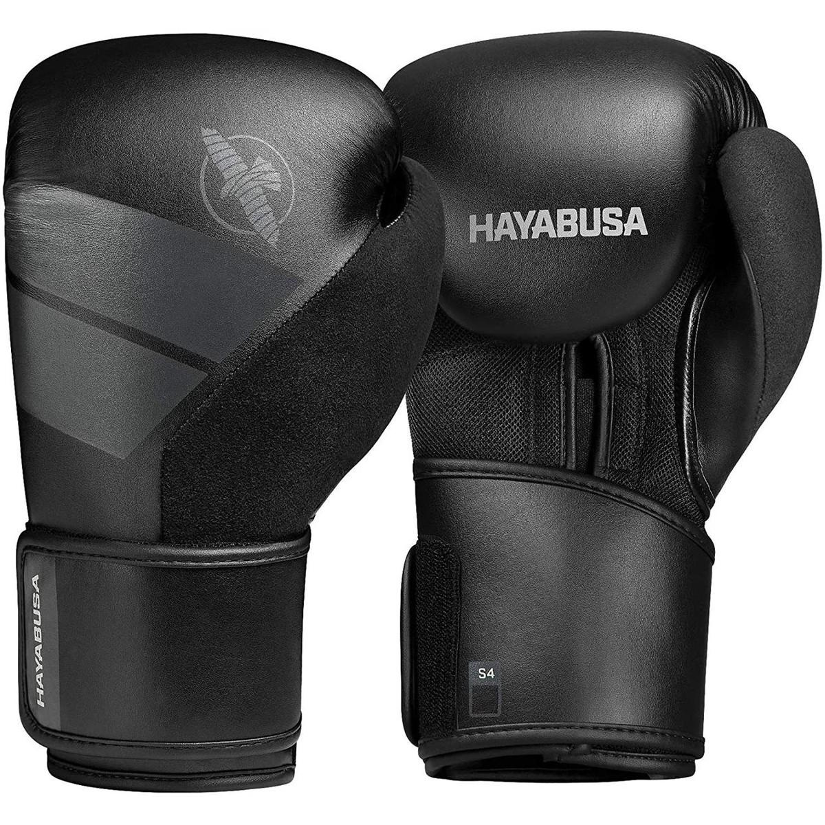 Боксерские перчатки Hayabusa S4 кожа 14 oz Черный