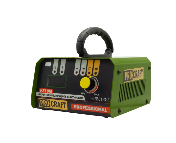 Зарядное устройство ProCraft PZ-10M 6/12В автоматическое Черный (30059912)