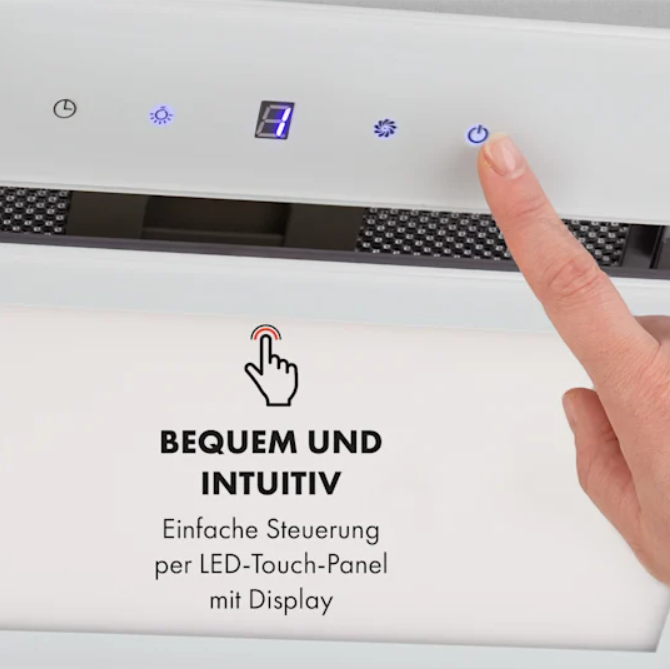 Вентиляторный модуль Klarstein Hektor Brilliant Edition 506 м³/ч 52 см (10035187) - фото 7 Вентиляторный модуль Klarstein Hektor Brilliant Edition 506 м³/ч 52 см (10035187) - фото 7