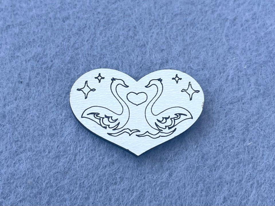 Декор із МДФ Серце 50 шт. (21186)