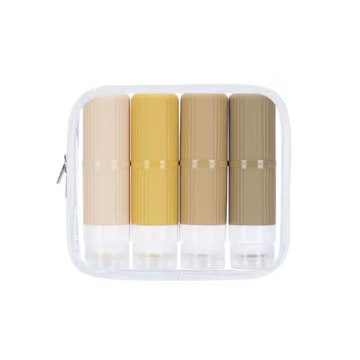 Набор емкостей для поездок GDragon силиконовый 4 шт. по 90 мл Коричневый (113_2_0_4) Набор емкостей для поездок GDragon силиконовый 4 шт. по 90 мл Коричневый (113_2_0_4)