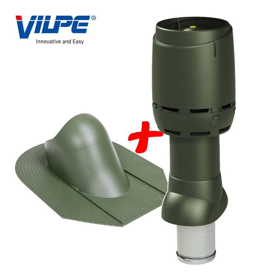 Выход вентиляционный Vilpe FLOW для битумной черепицы утепленный Ø 125 мм 500 мм 6020 Зеленый (30078971) - фото 4 Выход вентиляционный Vilpe FLOW для битумной черепицы утепленный Ø 125 мм 500 мм 6020 Зеленый (30078971) - фото 4