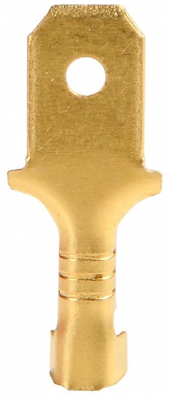 Накінечник неізольований АСКО-УКРЕМ DJ611-4,8 0,5-0,8 мм2 4,8x0,3 мм вилка плоска 100 шт. (A0060170018)