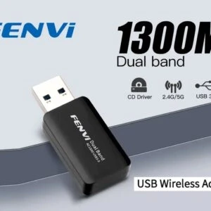 Адаптер двухдиапазонный Fenvi USB Wi-Fi 1300Mbps Dual Band 2.4G 5G - фото 10