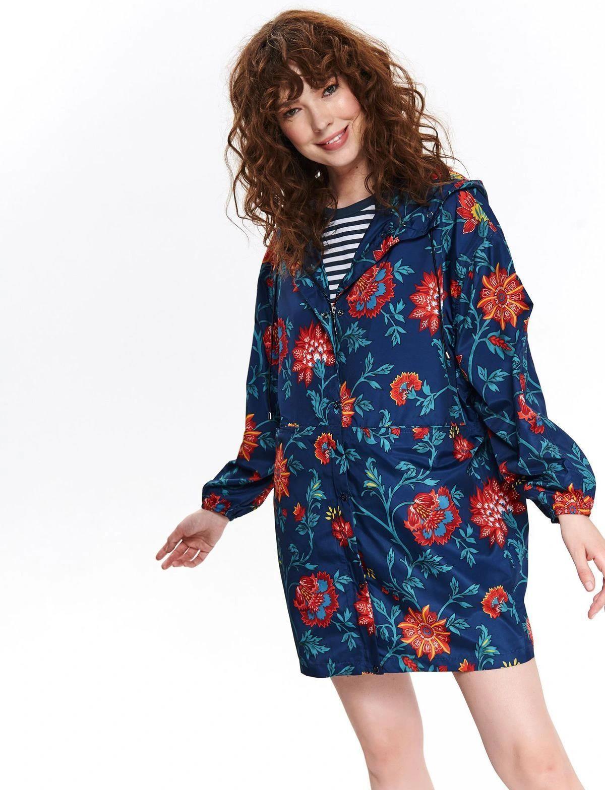 Куртка-дождевик Top secret 1032CA34П Цветы р. 34 Синий Куртка-дождевик Top secret 1032CA34П Цветы р. 34 Синий