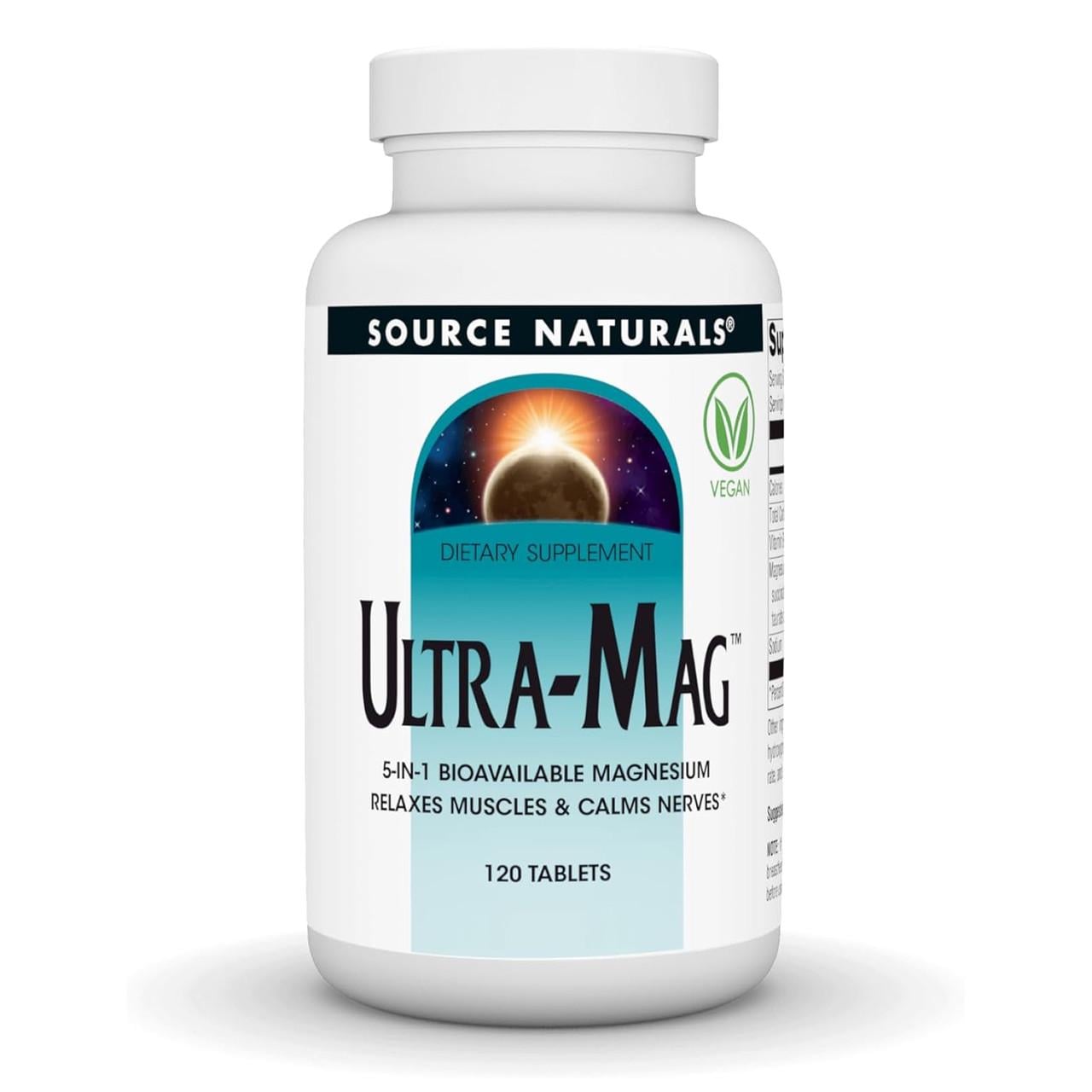Магний комплекс Ultra-Mag Source Naturals 120 таблеток