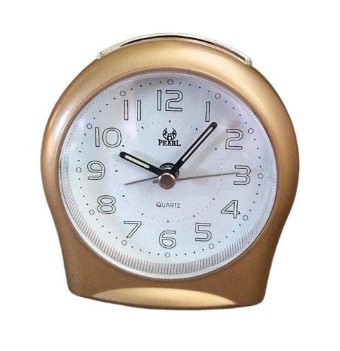Будильник кварцевый Pearl PT-100 Golden (3581)