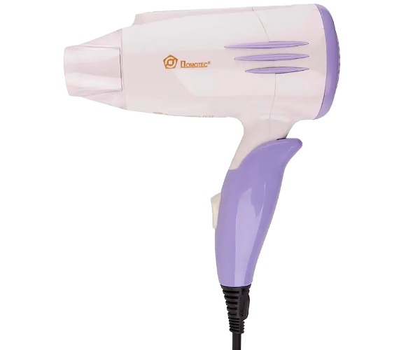 Фен для волос Domotec MS-3328 Foldable дорожный 2000W Бело-сиреневый (MS 3328_328)