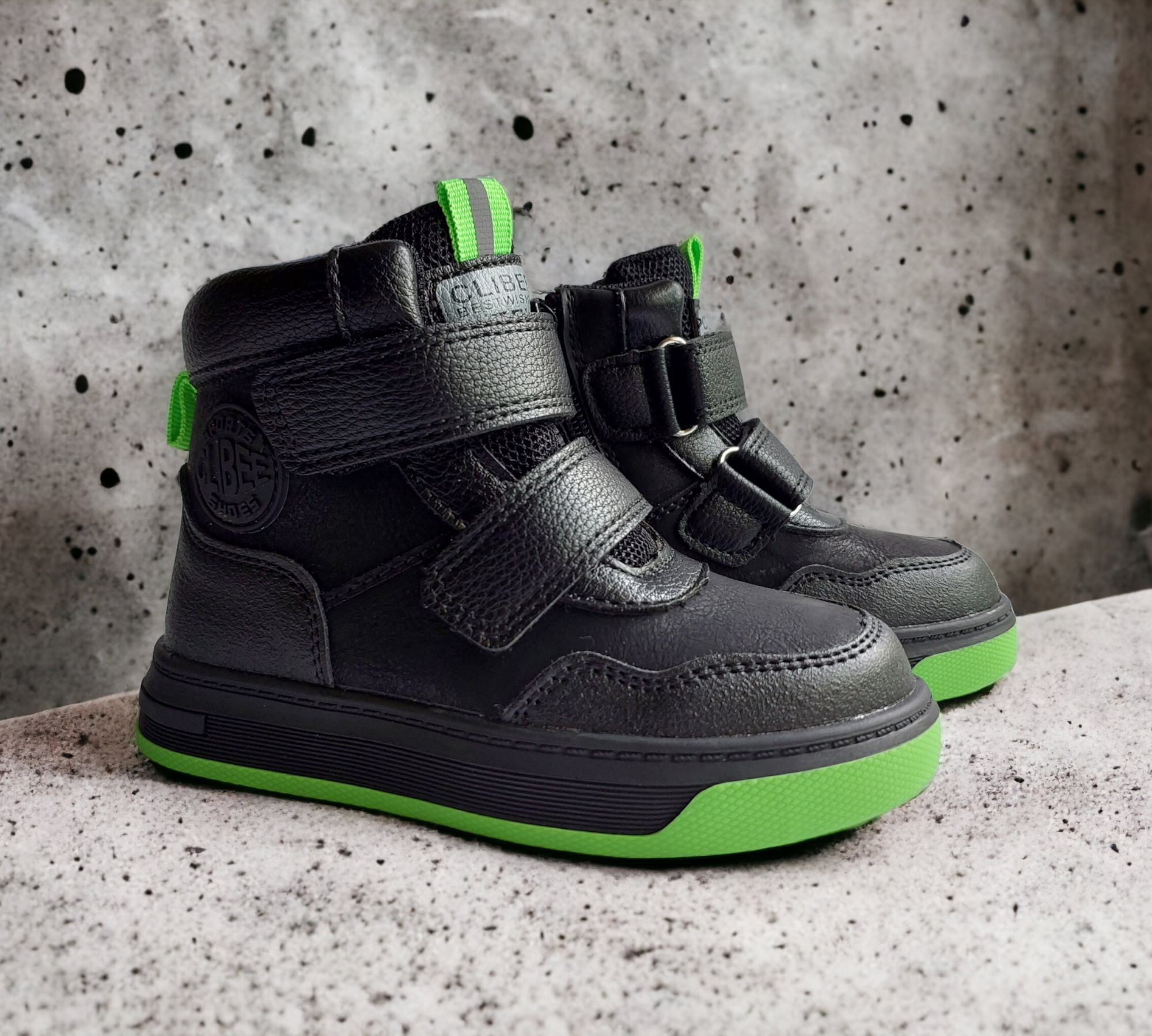 Черевики Clibee 206BG р. 28 Чорний/Зелений (11548750)