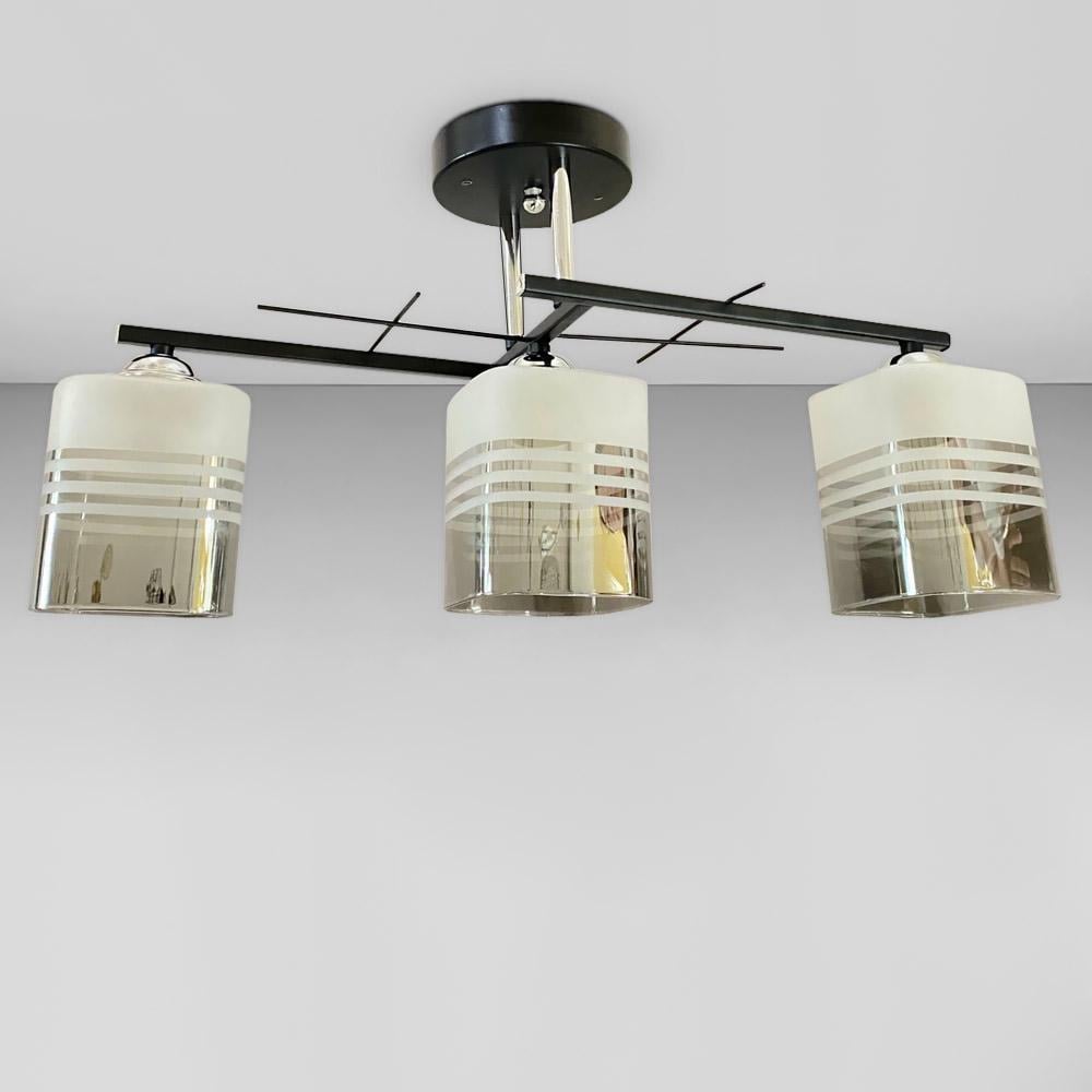 Люстра потолочная Light House SRS-20254/3 Черный/Хром