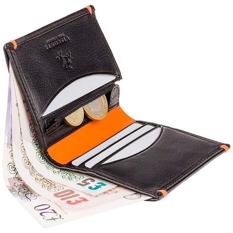 Портмоне мужское Visconti Brig Black/Orange (AP61 BLK/ORG) - фото 3