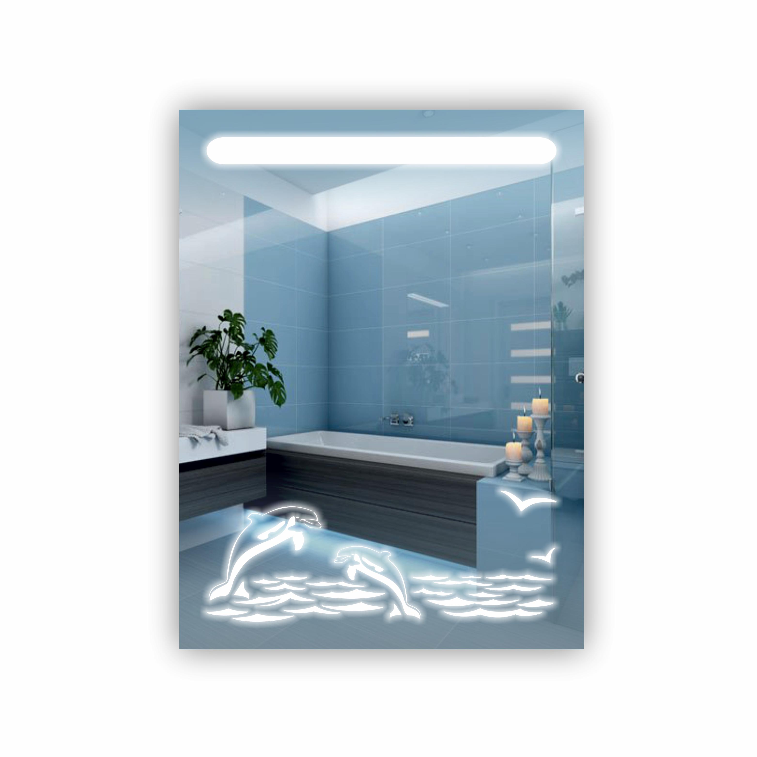 Зеркало с LED подсветкой 600х800 мм (R-051)