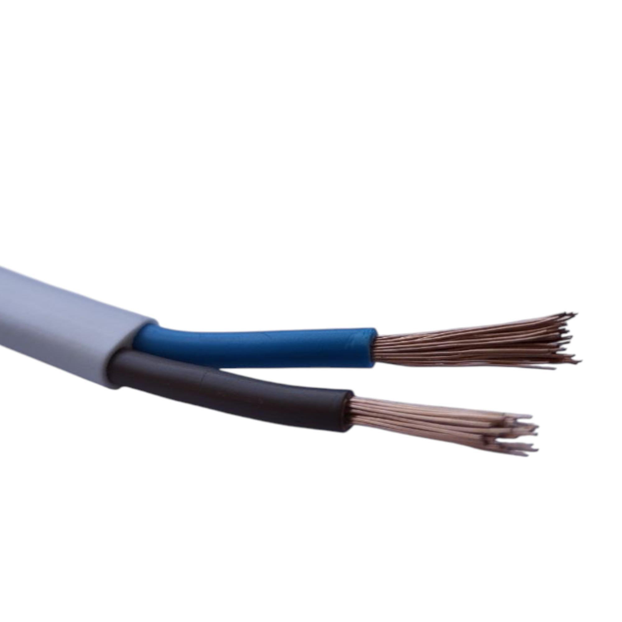 Кабель электрический ШВВП плоский для внутренних работ 2х1,5 мм Белый Кабель электрический ШВВП плоский для внутренних работ 2х1,5 мм Белый