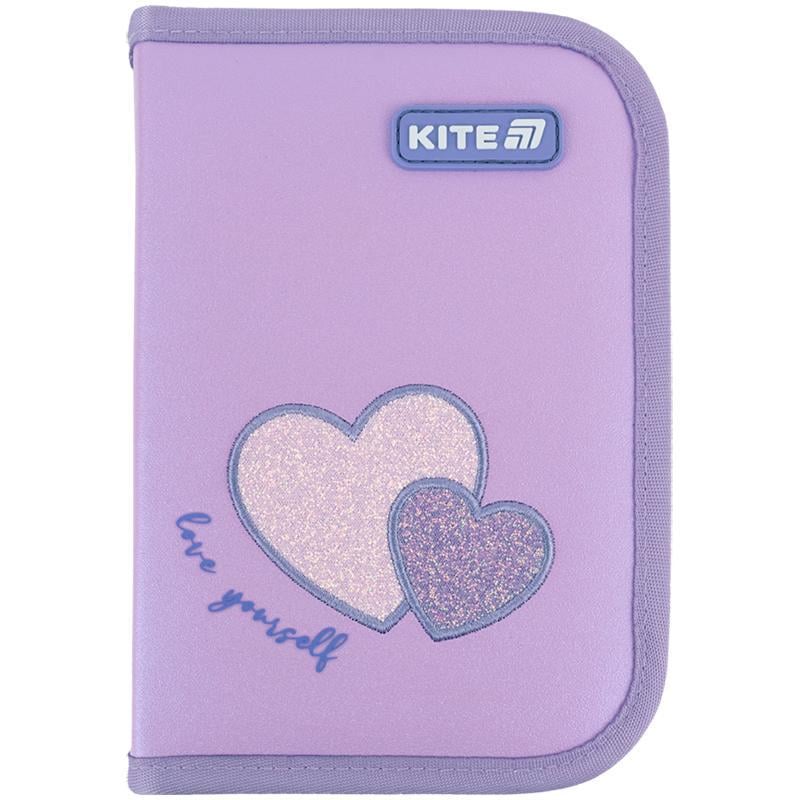 Пенал школьный KITE Sweetheart 1 отделение Сиреневый (K25-621-1)