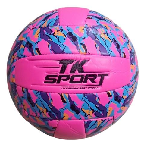 Мяч волейбольный TK Sport Розовый (C 70351)