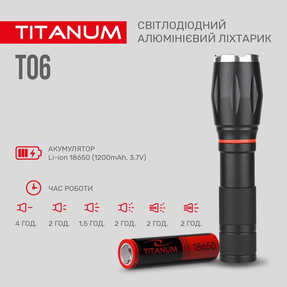 Фонарик TITANUM TLF-T06 LED 300 Lm 6500 K (27321) - фото 10