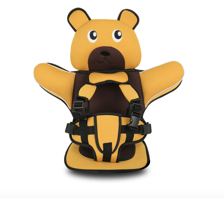 Автокресло детское бескаркасное Медвежонок Желтый Автокресло детское бескаркасное Медвежонок Желтый