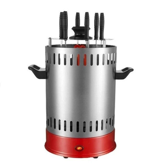 Шашлычница электрическая ZepLine ZP065 нержавеющая сталь на 6 шампуров 2 об/мин 1000W 220-240V 50Hz 40x21 см (opt-15475)