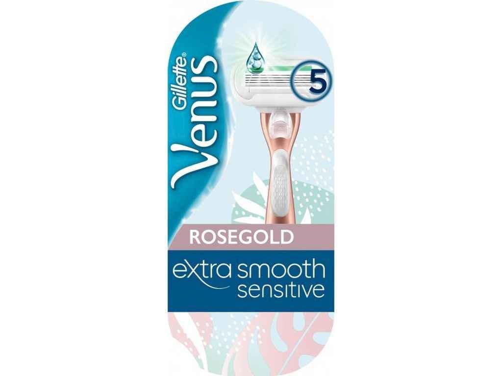 Бритва VENUS Extra Smooth Sensitive RoseGold с 1 сменным картриджем