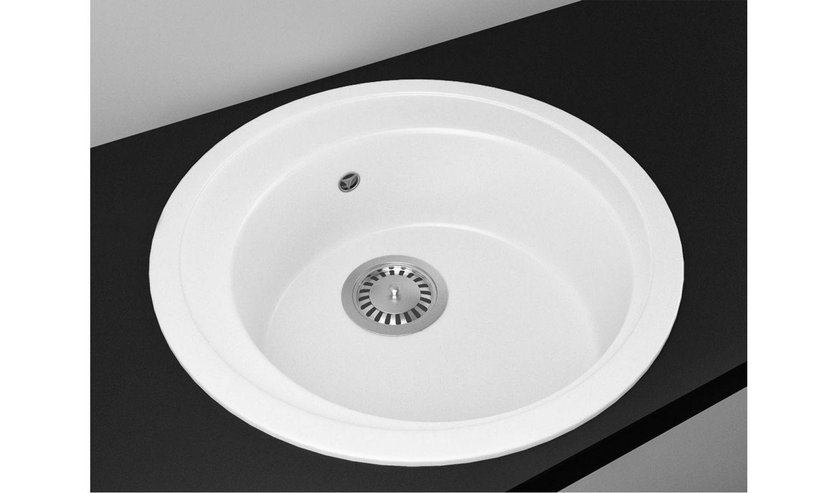 Кухонна мийка Lexona Blansh гранітна з краном Білий - фото 6