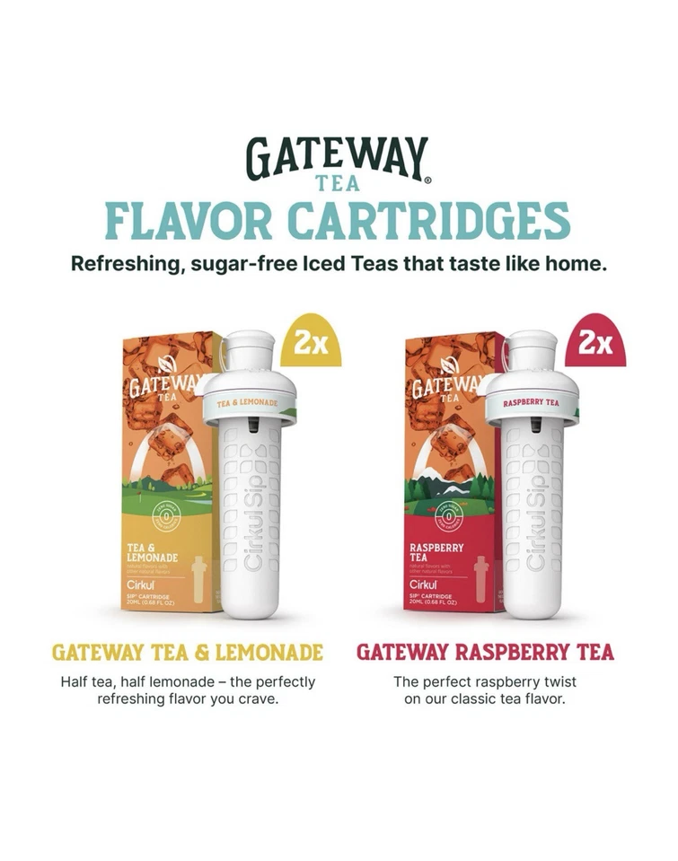 Набор из 8 картриджей для бутылки Cirkul Gateway Tea Variety Pack (40798) - фото 4