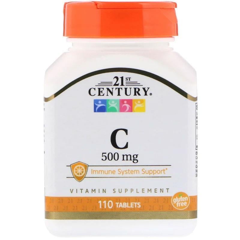 Вітамін С 21st Century Vitamin C 500 мг імунна підтримка 110 таблеток