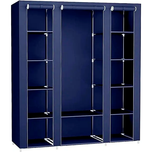 Тканинна шафа розкладна Stenson 130х45х175 см Blue (R93320)