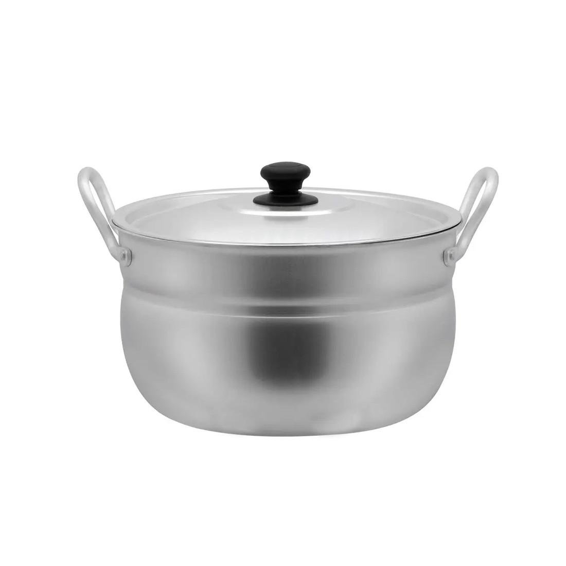 Кастрюля сферическая с крышкой Interos алюминиевая 10 л 32 см - фото 3 Кастрюля сферическая с крышкой Interos алюминиевая 10 л 32 см - фото 3