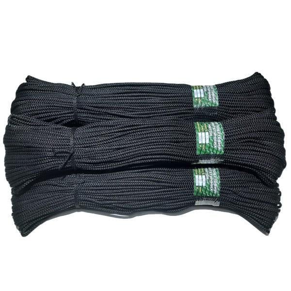 Шнур з наповнювачем із синтетичних ниток 100 м 4 мм Чорний (В-118)