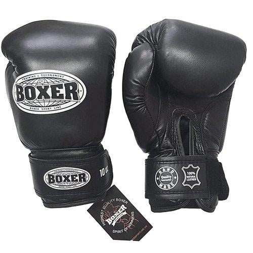 Рукавички боксерські Boxer 2023 10 oz Чорно-білий (37429428)