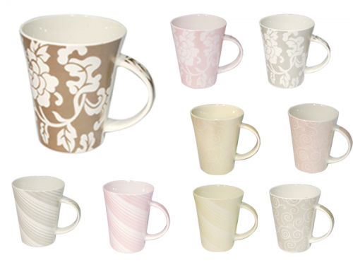 Набор чашек SNT Глазурь 375 мл 9 шт. (2096)