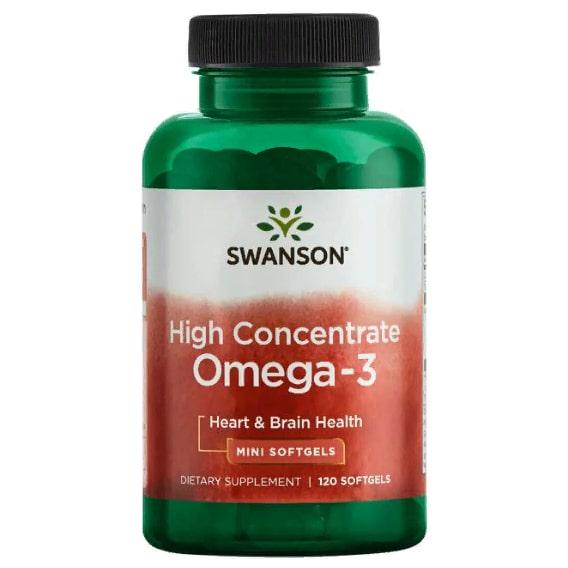Омега 3 Swanson High Concentrate Omega-3 120 Softgels (SWA-17095)