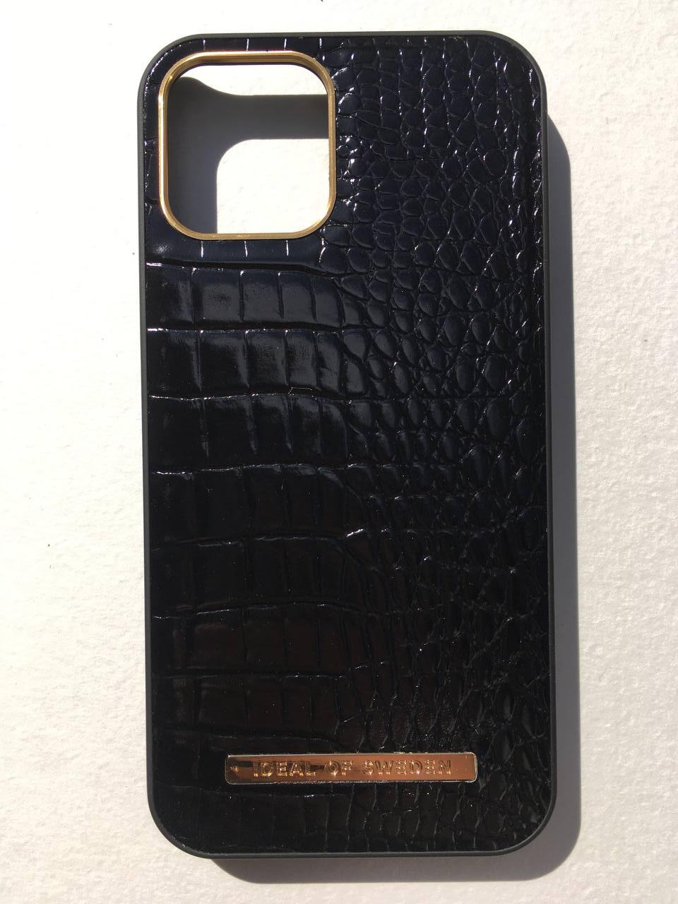 Чохол протиударний iDeal of Sweden Atelier IDACSS22-2061-236 для Iphone 12/12 Pro Neo Noir Croco (12089461) - фото 7