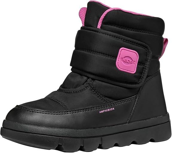 Черевики зимові Geox Willaboom Amphibiox на липучці р. 37 Black/Fuchsia (27758855)