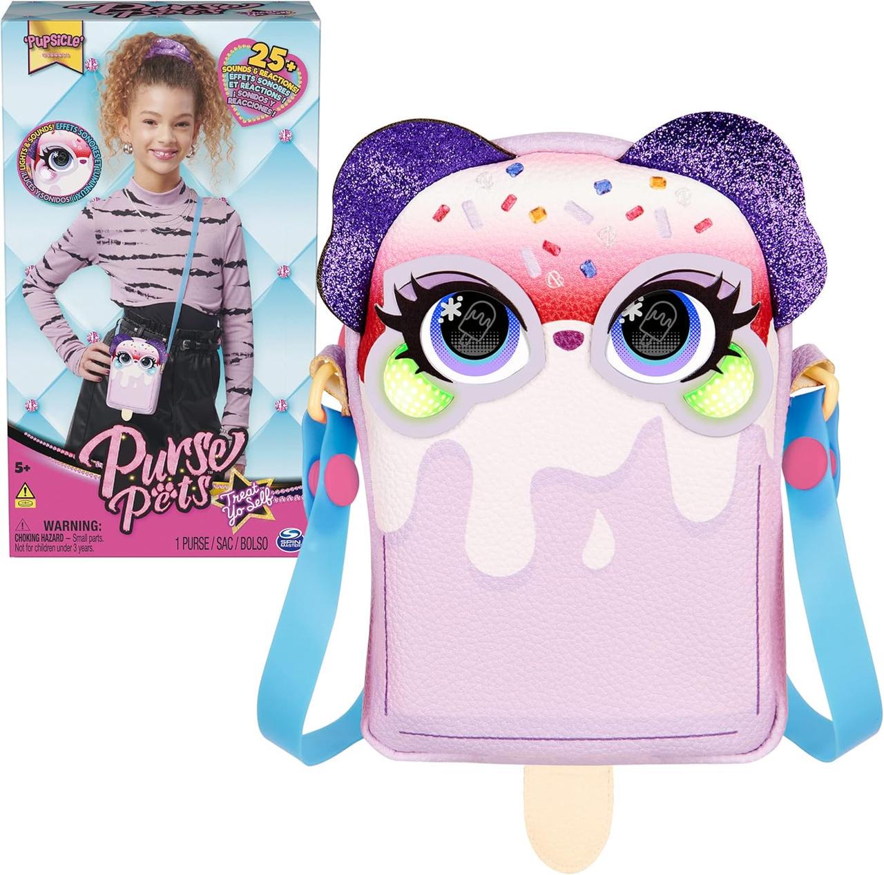 Интерактивная сумочка кросс-боди Spin Master Purse Pets Treat Yo Self Pupsicle Собачка (6065752)