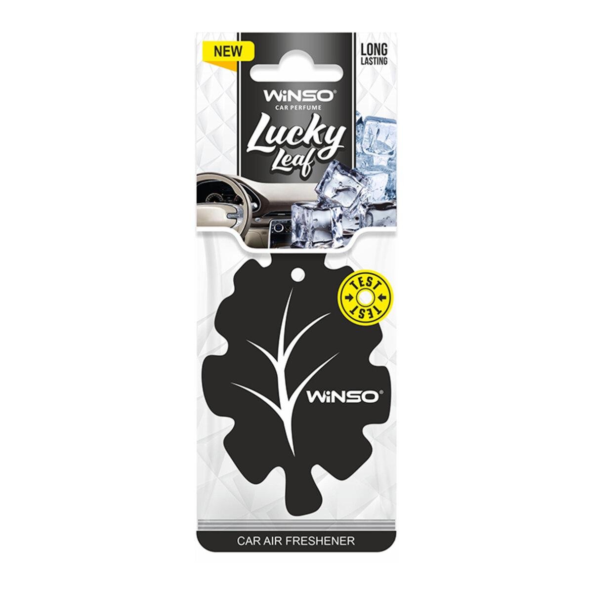 Освежитель воздуха Winso Lucky Leaf целлюлозный ароматизатор Black Ice (7087)