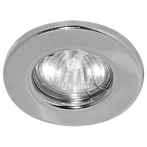 Точечный светильник врезной Feron DL10 MR16 GU5.3 50W круг Хром (04000)