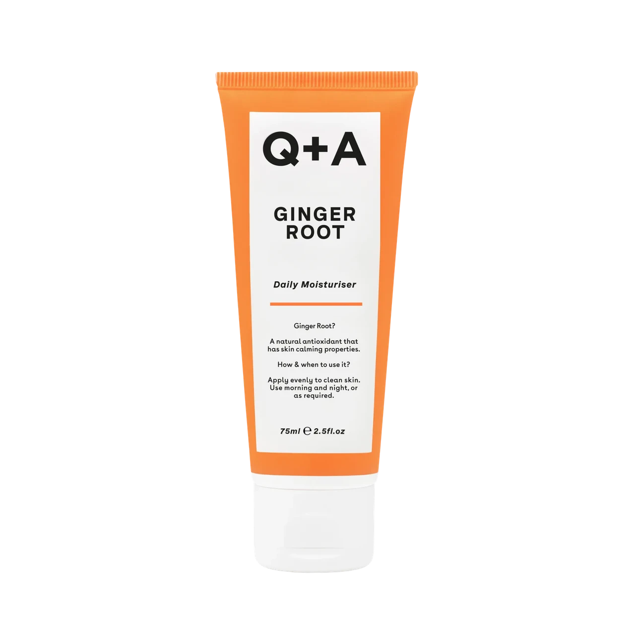 Крем для лица на основе корня имбиря Q+A Ginger Root Daily Moisturiser увлажняющий 75 мл (A1999)