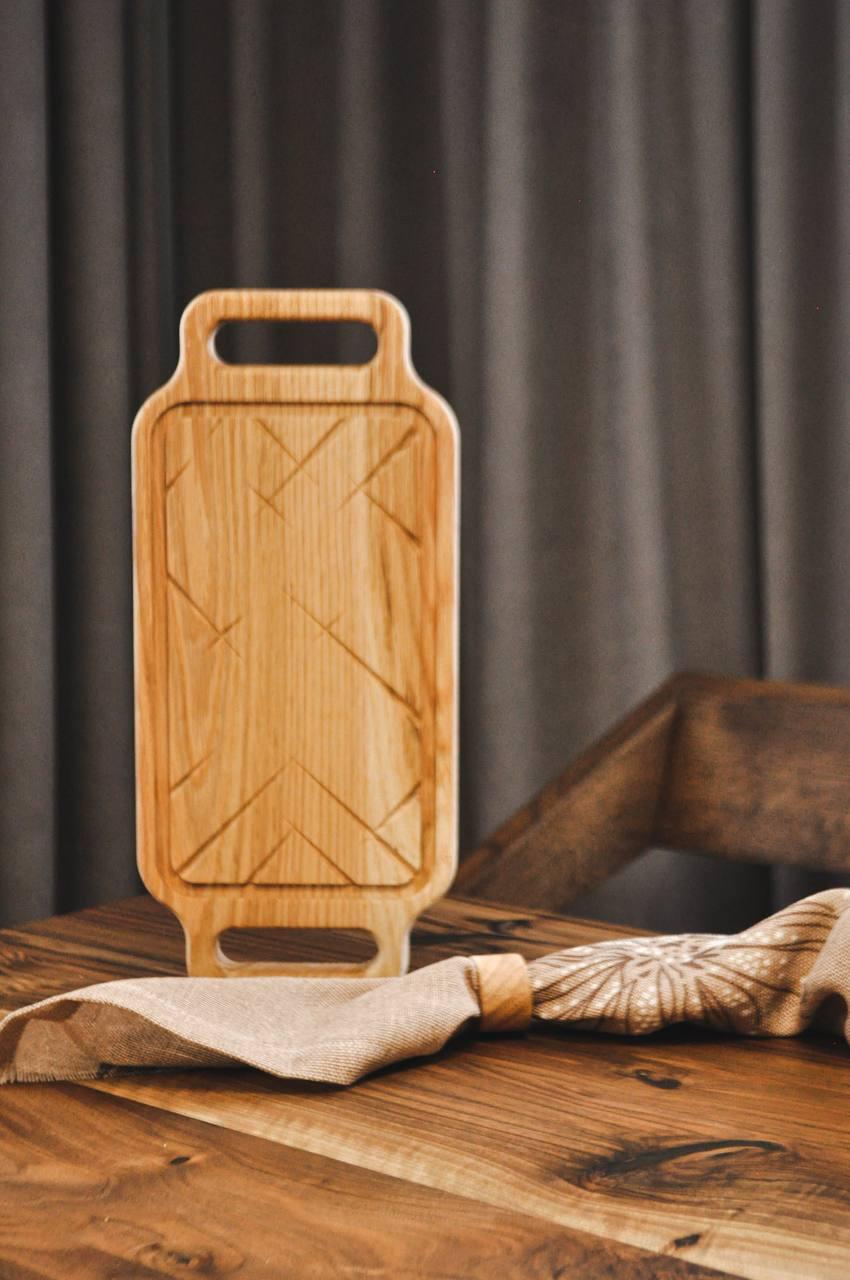 Доска деревянная с ручками для подачи блюд (9674916). - фото 2 Доска деревянная с ручками для подачи блюд (9674916). - фото 2