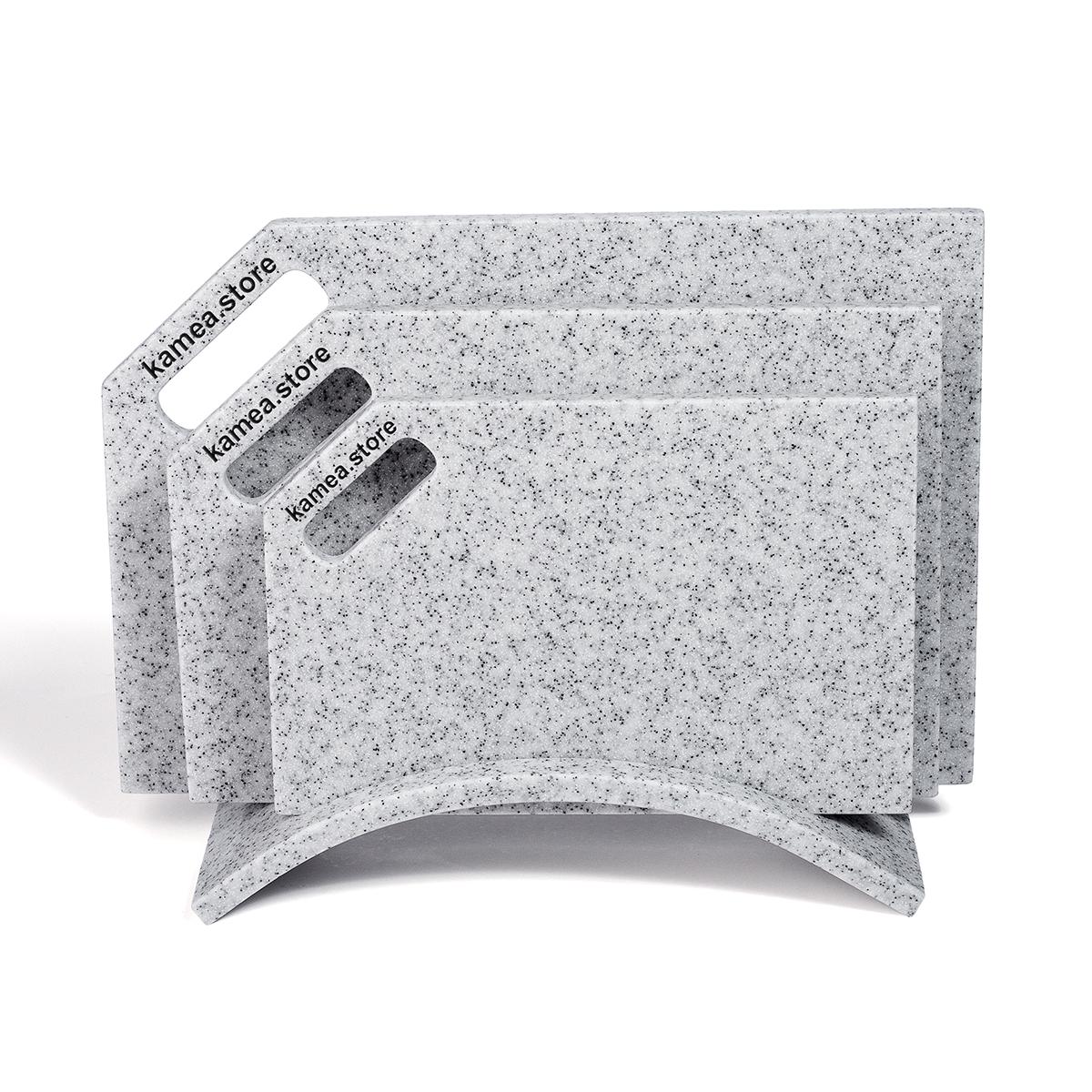 Набір дощок кухонних Kamea зі штучного каменю Dirty Sand - фото 2 Набір дощок кухонних Kamea зі штучного каменю Dirty Sand - фото 2