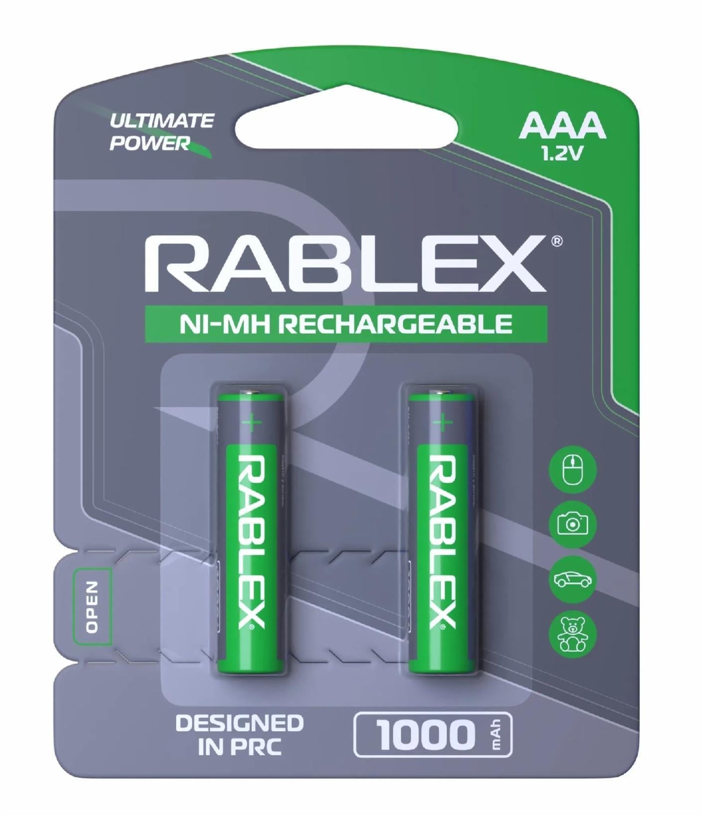 Акумулятор Rablex HR03/AAA 1000 mAh 2 шт. (4819840001292-E3)