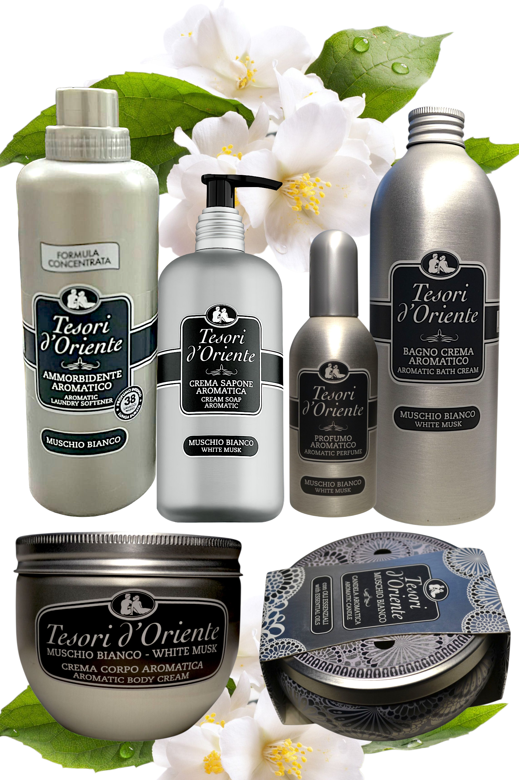 Набор парфюмированных средств по уходу Tesori d`Oriente White musk 6 позиций (011117) - фото 2 Набор парфюмированных средств по уходу Tesori d`Oriente White musk 6 позиций (011117) - фото 2