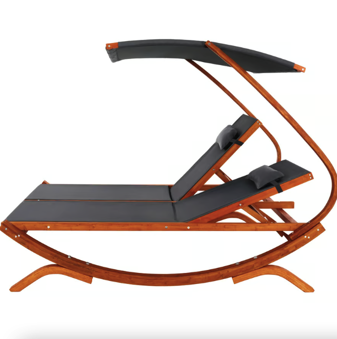 Садовий шезлонг Di Volio Pionza двомісний Сірий (4934) - фото 4