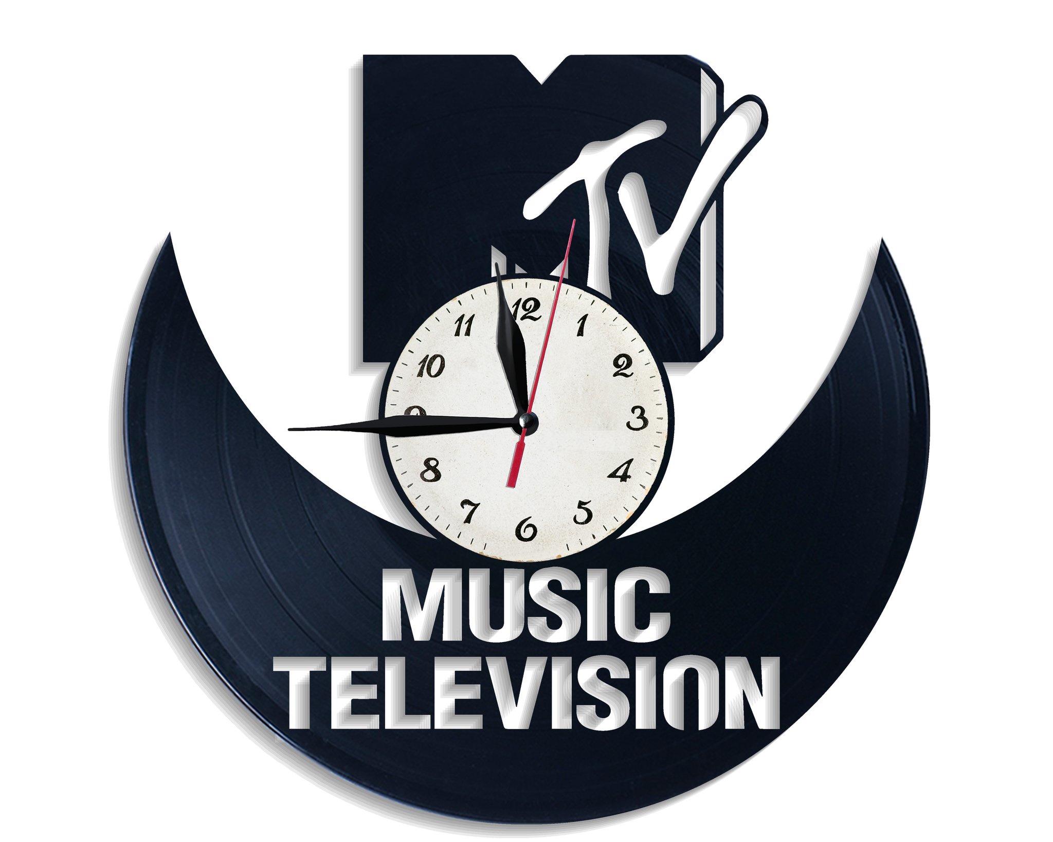 Часы настенные MTV 2754  из виниловой пластинки
